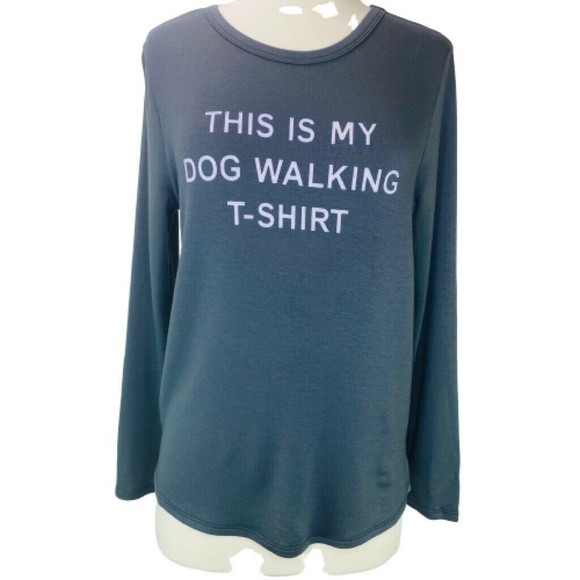 Sadie & Sage Tops - Sadie & Sage Womens T-Shirt Gray Crew Stretch This